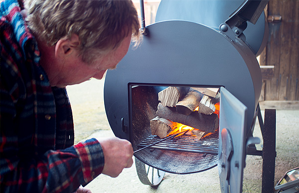 Smoker anfeuern